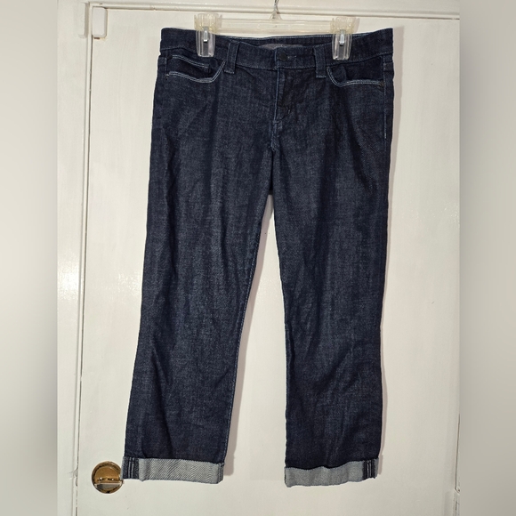 Joe's Jeans Socialite Kicker Jeans Sz 31 Cuffed Hem - Picture 1 of 7